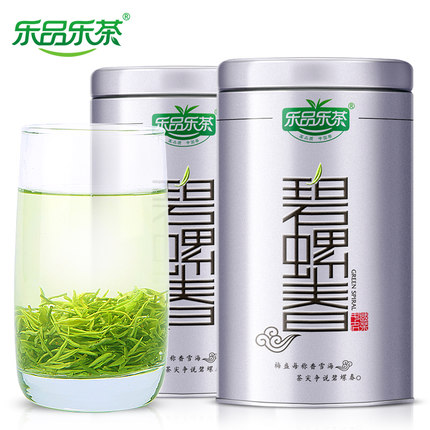 乐品乐茶 碧螺春绿茶2018新茶茶叶特级明前散装苏州春茶嫩芽